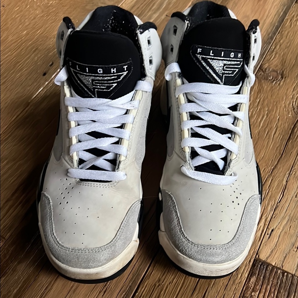 Men's White and Black Sneakers